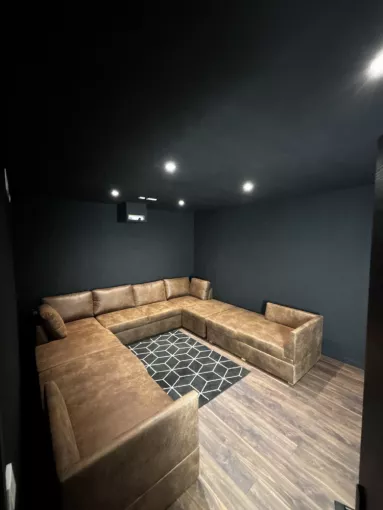 Aménagement total de salle de cinéma de maison individuelle à Conca , Porto-Vecchio, SOS Multiservices