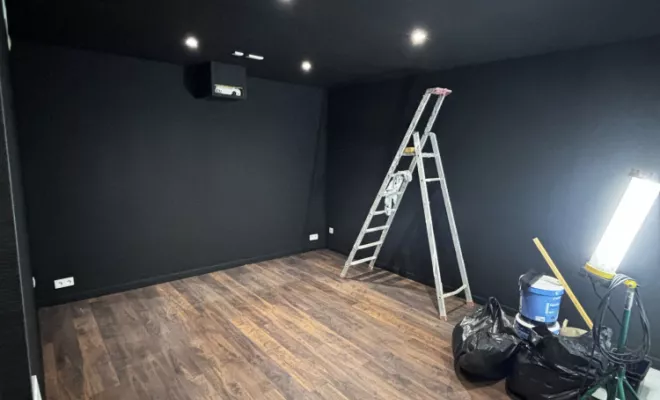 Aménagement total de salle de cinéma de maison individuelle à Conca , Porto-Vecchio, SOS Multiservices