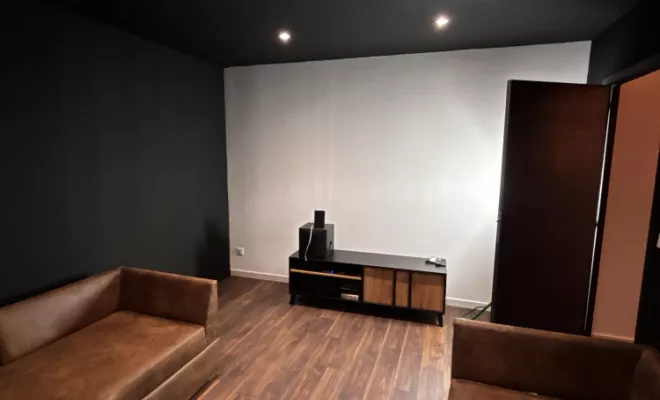 Aménagement total de salle de cinéma de maison individuelle à Conca , Porto-Vecchio, SOS Multiservices